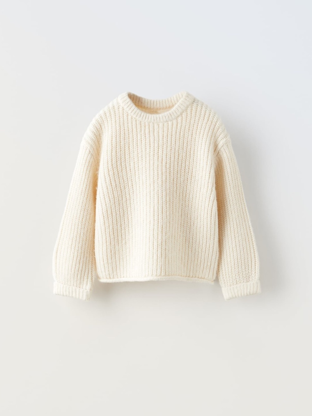 NWT Zara 5-6Y knit sweater light beige